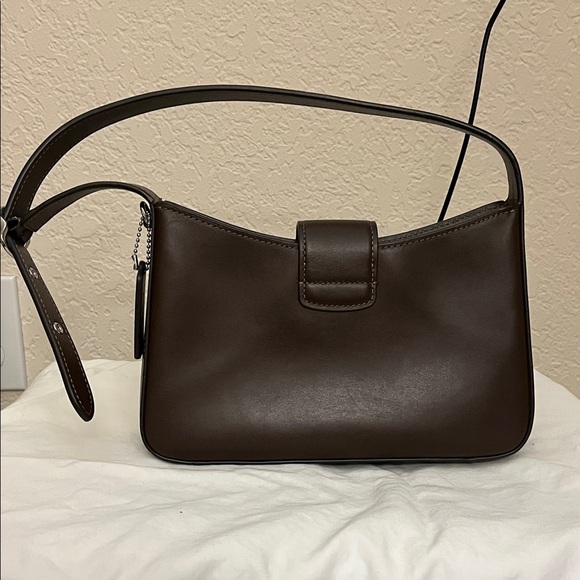 Coach Chocolate Leather Shoulder Bag - Picture 2 of 2